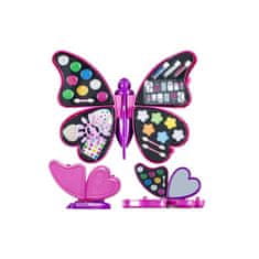 Solex Sada detský kufrík kozmetický 92ks ružový Motýľ