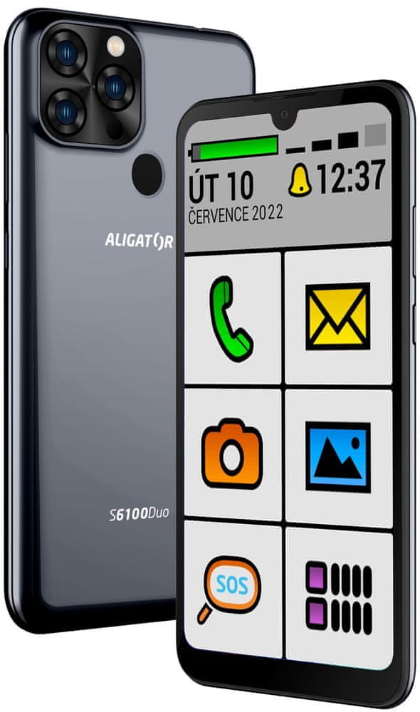 Aligator S6100 Senior, 2GB/32GB, Black