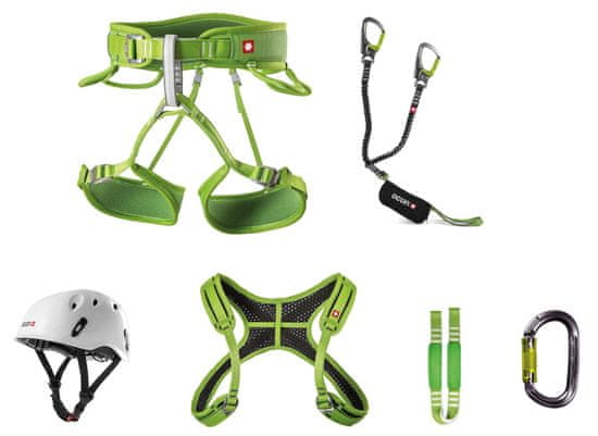 Ocun Ferratový set Ocún Via Ferrata Twist + Chest Pail Set