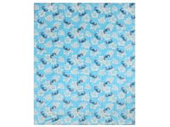 Disney Stitch Disney Detská prikrývka, modro-biela prikrývka 120x150cm, OEKO-TEX 120x150 cm