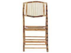 Beliani Sada 4 bambusových stoličiek TRENTOR