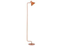 Beliani Kovová stojaca lampa 154 cm oranžová RIMAVA