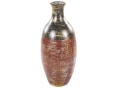 Beliani Dekoratívna terakotová váza 57 cm hnedá/čierna MANDINIA