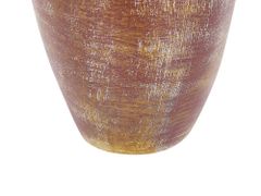 Beliani Dekoratívna terakotová váza 57 cm hnedá/čierna MANDINIA