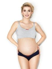 Mitex Dámske tehotenské prádlo + Nadkolienky Gatta Calzino Strech, šedá, XL