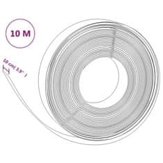 Vidaxl Záhradná obruba hnedá 10 m 10 cm polyetylén