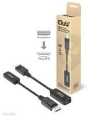 Club 3D Adaptér aktívny DisplayPort 1.4 na HDMI 4K 120Hz/8K 60Hz HDR (M/F), čierna (CAC-1088) - zánovné