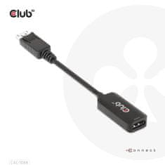 Club 3D Adaptér aktívny DisplayPort 1.4 na HDMI 4K 120Hz/8K 60Hz HDR (M/F), čierna (CAC-1088) - zánovné