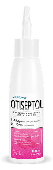 Eurowet Otiseptol - Emulzia Na Umývanie Uší Pre Psov A Mačky 100ml