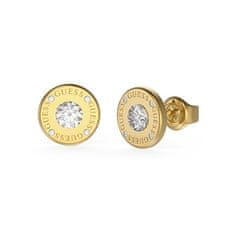 Guess Elegantné pozlátené náušnice Studs Party JUBE02160JWYG