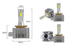 SEFIS X6 LED žiarovky D1S / D1R 70W pár biela