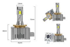 SEFIS X6 LED žiarovky D3S / D3R 70W pár biela