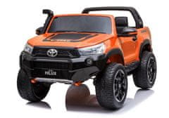 Lean-toys Toyota Hilux batérie auto oranžová maľované