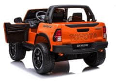 Lean-toys Toyota Hilux batérie auto oranžová maľované