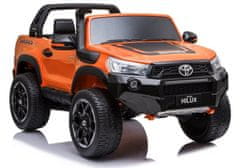 Lean-toys Toyota Hilux batérie auto oranžová maľované