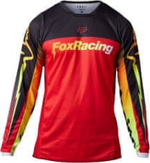 FOX dres FOX 180 Statk fluo černo-žlto-bielo-červený 2XL