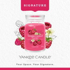 Yankee Candle Vonná sviečka Signature in glass large Červená malina 567 g