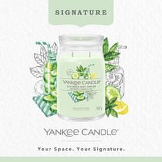 Yankee Candle Vonná sviečka Signature in glass large Cucumber Mint Cooler 567 g