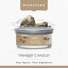 Yankee Candle Vonná sviečka Signature Tumbler 5 knôtov Amber Sandalwood 340g