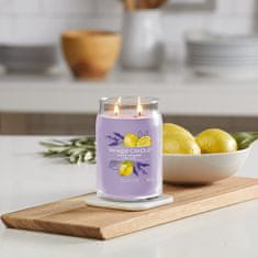 Yankee Candle Vonná sviečka Signature in glass large Lemon Lavender 567 g