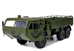 Lean-toys Vojenské auto na diaľkové ovládanie 47 cm Transporter Terrain 6 kolies R/C