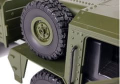 Lean-toys Vojenské auto na diaľkové ovládanie 47 cm Transporter Terrain 6 kolies R/C