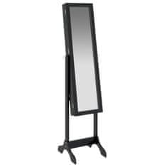 Petromila vidaXL Voľne stojace zrkadlo, čierne 34x37x146 cm