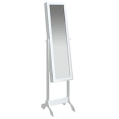 Petromila vidaXL Voľne stojace zrkadlo, biele 34x37x146 cm