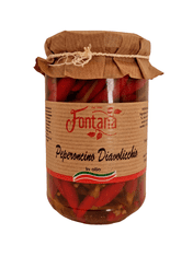 Agricola Fontana Talianska chilli paprička Diavolicchio v oleji , 290 g