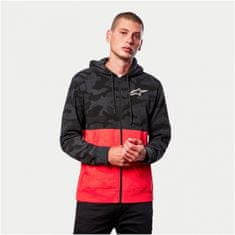 Alpinestars mikina CAMO BLOCK Zips charcoal heather/warm černo-červeno-šedo-camá M