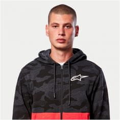 Alpinestars mikina CAMO BLOCK Zips charcoal heather/warm černo-červeno-šedo-camá M