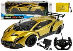 Lean-toys R/C diaľkovo ovládané pretekárske auto 1:10 Gold