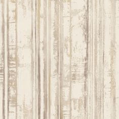 Béžová pruhovaná vliesová tapeta na stenu 229607, Premium Selection, 0,53 x 10,05 m