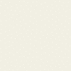 Béžová vliesová tapeta - biele bodky 7007-2, Noa, 0,53 x 10,05 m
