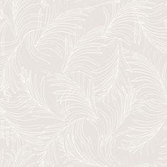Béžová vliesová tapeta na stenu, palmové listy 6507-2, Batabasta, 0,53 x 10,05 m