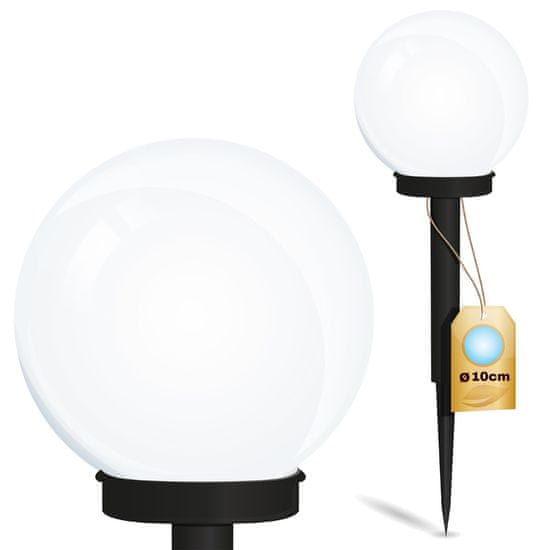 LUMILED Solárna záhradná lampa LED do zeme ATRIS 10cm