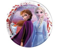 Párty tanier Ľadové Kráľovstvo 2 - Frozen 2 - 23 cm - 8 ks