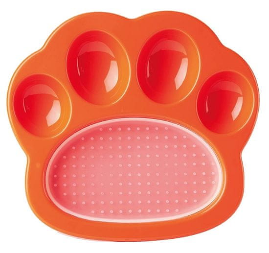 PetDreamHouse Paw 2-In-1 Mini Orange Easy Miska Pre Psa