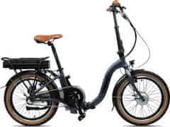 Blaupunkt Franzi 20'' stylish low-step-in E-Folding bike titanium matt