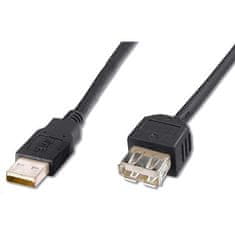 PremiumCord  Kábel USB2.0 A M/USB2.0 A F 2m