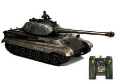 Lean-toys Diaľkovo ovládaná súprava R/C 1:28 zeleno-čierny bojový tank