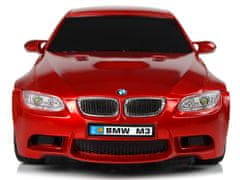 Lean-toys BMW M3 Red 2.4G diaľkové ovládanie auta 1:18 zvukové svetlá