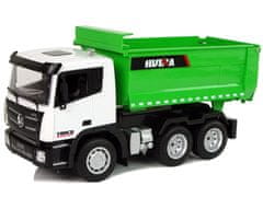 Lean-toys Diaľkovo ovládaný príves 1:18 Green Huina 2.4G Lifting Trailer