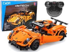 Lean-toys 421-dielne stavebnice R/C CADA Porsche Orange Sports Car