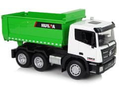 Lean-toys Diaľkovo ovládaný príves 1:18 Green Huina 2.4G Lifting Trailer