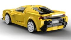 Lean-toys Stavebné bloky Športové auto EVO Race Car Yellow R/C 289 kusov CADA