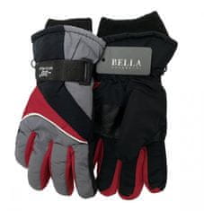 HolidaySport Detské zimné rukavice Bella Accessori 9009-6 šedá