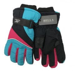 HolidaySport Detské zimné rukavice Bella Accessori 9009-5 svetlo modrá