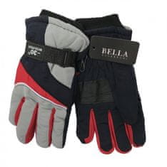 HolidaySport Detské zimné rukavice Bella Accessori 9011S-6 sivá