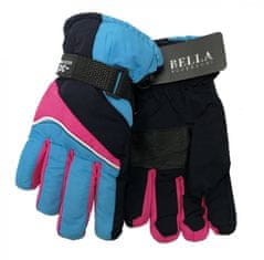 HolidaySport Detské zimné rukavice Bella Accessori 9011S-9 modrá